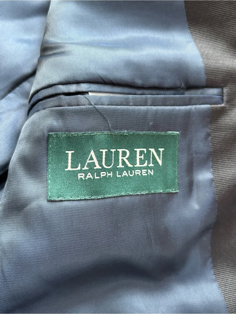 Ralph Lauren Boys Navy Brocade evening coat blazer jacket wedding Black Lapel 10